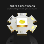 Galingas 30W LED žibintuvėlis, įkraunamas USB., Tik žibintuvėlis