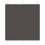 Plisuota žaliuze juoda 115x150 cm audinio plotis 114,4 cm