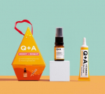 Odos priežiūros priemonių rinkinys Q+A Glow Heroes, 2 vnt.