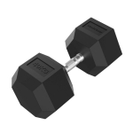 Sporto prekės, TUNTURI Platinum, &scaron;e&scaron;iakampės formos guminiai hanteliai, 40 kg, 1 vnt.
