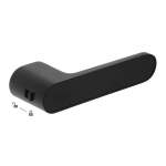 Vidaus durų rankena Kuchinox SALIDA, KSD_G00A, Black