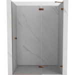 Du&scaron;o durys Mexen Lunar, de&scaron;ininės, 140 cm, transparent/rose gold