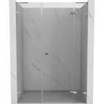 Du&scaron;o durys Mexen Lunar L, de&scaron;inė, 130 cm, transparent/chrome