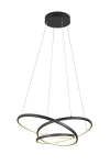 Trio Darvin Led pakabinamas &scaron;viestuvas, juodas, 34w, 150cm
