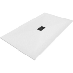 Stačiakampis du&scaron;o padėklas Mexen Hugo SMC, 150 x 100 cm, White+Black