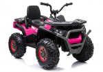 Vienvietis vaiki&scaron;kas elektrinis keturratis ATV Quad XMX607, juodas/rožinis