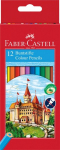 Faber-castell "pilies" pie&scaron;tukinės spalvos, 12 vnt., Faber-Castell Classic Colour colour pencil,&nbsp;cardboard wallet of 12