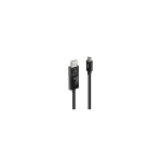 Lindy USB Type-C į DP 43342 2m 7680x4320@60Hz, tiesus kontaktas, juodas, PVC, auksinis, CE/FCC/REACH/RoHS/UKCA