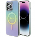 Guess Iml Iridescent Magsafe dėklas Iphone 15 Pro, turkio spalvos