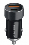 Forever automobilinis įkroviklis Pd Qc Cc-06, 20w, 2x Usb, juodas