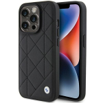 iPhone 15 Pro Max - juodas BMW odinis dygsniuotas dėklas