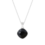 Kaklo papuo&scaron;alas moterims DiamondSky "Glare II (Jet)" su Swarovski kristalais
