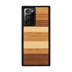 Man & Wood Natūralaus medžio dėklas skirtas Samsung Galaxy Note20 Ultra &ndash; Sabbia (Sand) Juoda