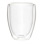 Homla dvigubų sienelių puodelių rinkinys Cembra, skaidrus, 350 ml, 2 dalių