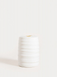 Dantų &scaron;epetėlių laikiklis Homla Torus, 8.2 x 8.2 x 11 cm, baltas