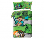 Halantex vaiki&scaron;kas patalynės komplektas Minecraft, 140x200, 2 dalių