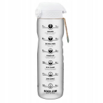 Ion8 skaidri vandens butelis su motyvacine skale 1000ml