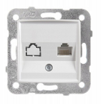 Linnera S kompiuterinis lizdas Rj45 Cat.5e baltas