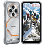 Telefonas Blackview Fort 2 6.56" 24GB+128GB 5000mAh 16MP AI Android 15 NFC Dual SIM GPS - Balta
