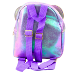 Vaiki&scaron;ka kuprinė su pelytės motyvu ir blizgučiais, 22 cm, 3L, violetinė