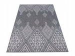 Dvipusis kilimas Zara 200x290 cm, pilkas