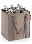 Reisenthel Bottlebag - krep&scaron;ys 9 buteliams, herringbone mokka