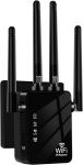 WiFi signalo stiprintuvas, tolimojo veikimo, juodas, su Ethernet prievadu