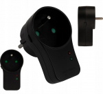 Elgotech R-10f-2 prailgintuvas su apsauga nuo vir&scaron;įtampio, 16a, 4000w, juodas