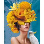 Tapymas pagal numerius, Gėlių sapnas oranžinėje, 40x50, varvikas, MG2429e