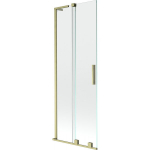 Vonios sienelė Mexen Velar L, 75 x 150 cm, Brushed gold/Transparent