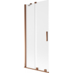 Vonios sienelė Mexen Velar, 80 x 150 cm, Rose gold/matinis stiklas
