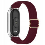 dozegarka.pl, nailoninė apyrankė skirta X. Mi Smart Band 8 9 10, bordo spalva