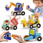 Montessori mokomasis magnetinis konstruktorius statybų aik&scaron;telė nuo 3 metų