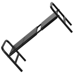 Reguliuojamas metalinis spintelės stelažas, juodas