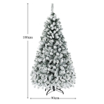 Dirbtinė eglutė su sniegu ir LED 180cm, Dirbtinė eglutė su sniegu ir LED 180cm