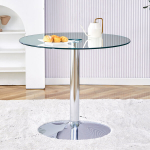 Stiklinis baro stalas, 85 cm, 76 cm auk&scaron;čio, 1 vnt