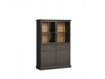 Vitrina Lucca W4D2S, juoda/ruda