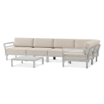 Lauko baldų komplektas Maximo 5 Corner, Gesso-Perla