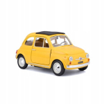 Modelis Bburago Fiat 500f (1965) 1:24, geltonas