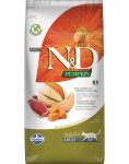 Farmina N&D Pumpkin sausas maistas katėms su antiena ir melionu, 5 kg