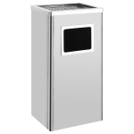 &Scaron;iuk&scaron;liadėžė-peleninė, 45l, sidabrinė