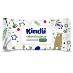 Drėgnos servetėlės Kindii, 60 vnt.