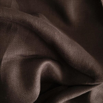 Lininis audinys Herringbone Brown, 150cm