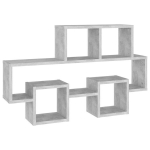 vidaXL Automobilio formos lentyna, betono pilka, 82x15x51cm, MDP