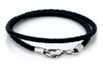 Bico 4mm juodas pintas karoliai (CL14 juodas)