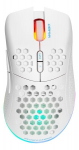 Pelė belaidei Deltaco WM80, 6400 dpi, 6 mygtukai, RGB, balta