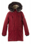 Huppa Berniukų žieminė parka DAVID, dark red