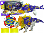 Transformeris dinozauras Dinobots 2in1 su &scaron;audymo funkcija, violetinis