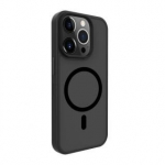 &bdquo;Evelatus&ldquo; &bdquo;Apple iPhone 15 Pro Max Hybird&ldquo; dėklas su &bdquo;Magsafe PC+TPU&ldquo; stikliuku, juodas