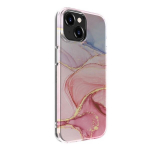 Evelatus telefono dėklas skirtas Apple iPhone 15 Marble Pink